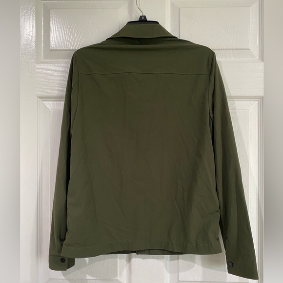 ZARA DARK ARMY GREEN WATERPROOF LIGHTWEIGHT JACKET SIZE SMALL - Picture 8 of 15